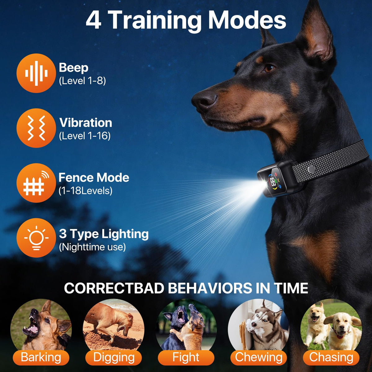 Wireless Dog Collar Fence System & Training Collar F280