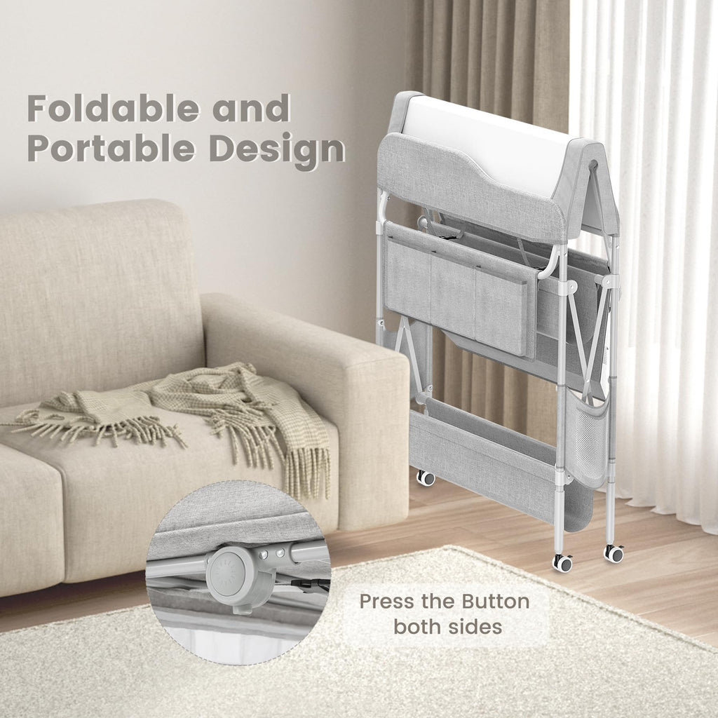 Portable Foldable Waterproof Height Adjustable Baby Diaper Changing Table X20852