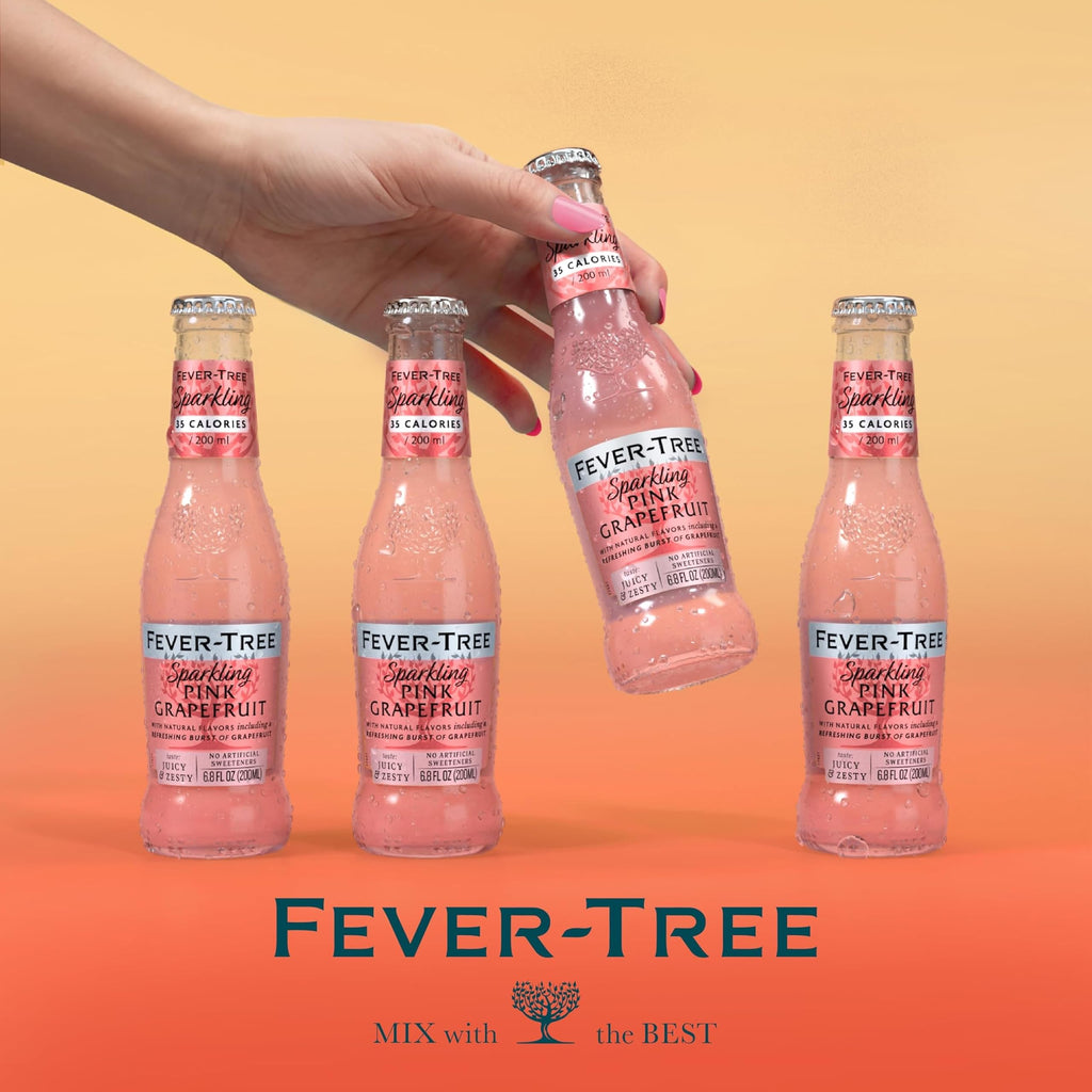 Sparkling Pink Grapefruit Soda Mixer, 24 Pack, 6.8 Fl Oz Bottles J35380
