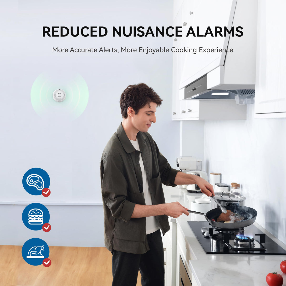 Smoke and Carbon Monoxide Detector 10-Year Battery 4 Pack L278603