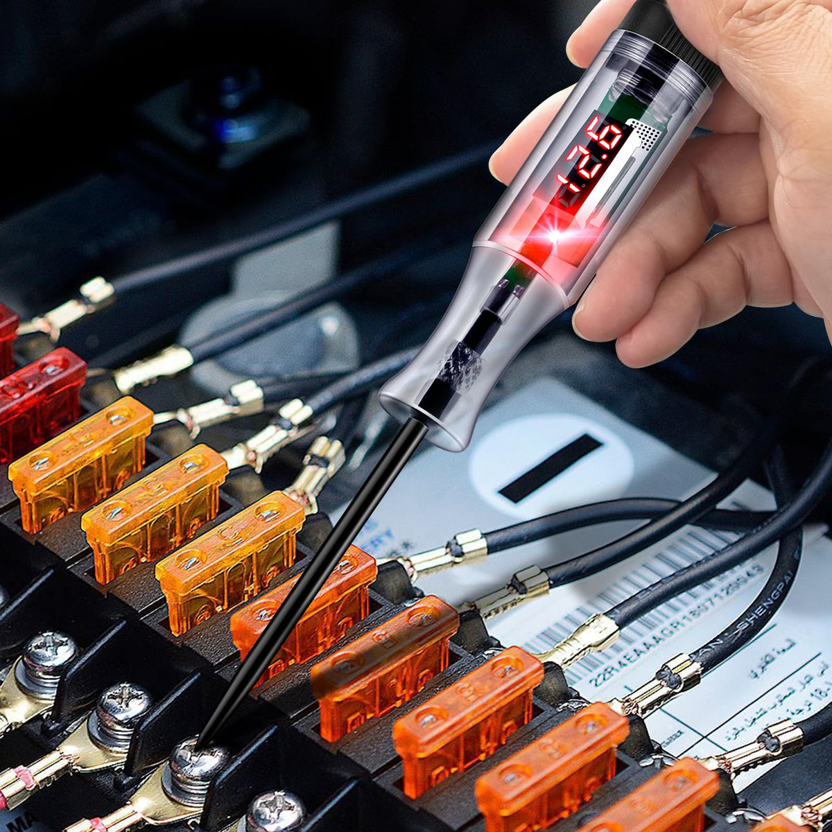 5-90V Digital LED Circuit Tester with Voltage Display H166