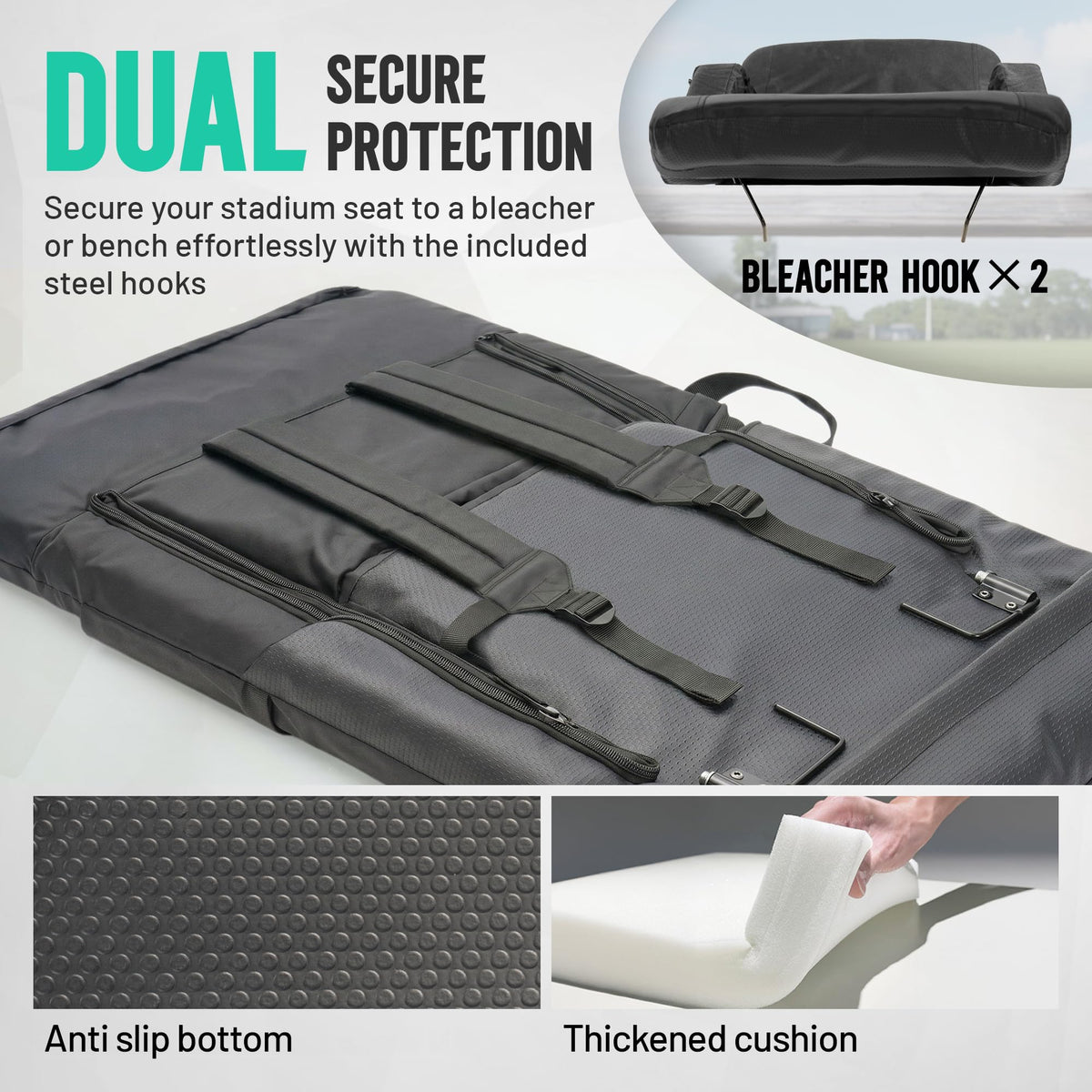 Padded Bleacher Seat Cushion Q4197