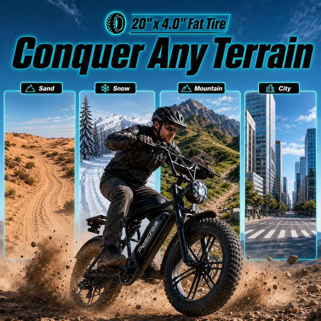 1500W Peak 20" Fat Tire Electric Bike Q709649