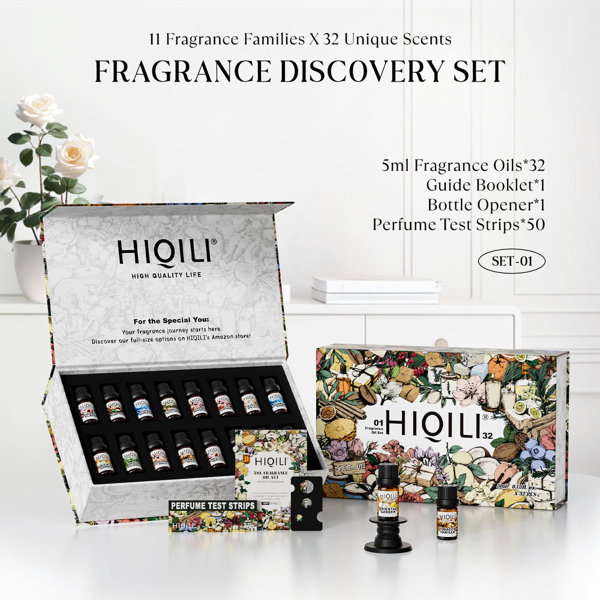 100ML Lavender Essential Oil & 5ML*32 Fragrance Oil Set G644157