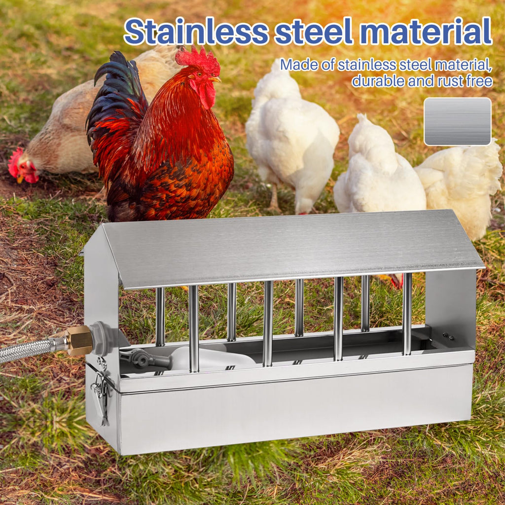Stainless Steel Automatic Chicken Waterer with Float Valve P299785