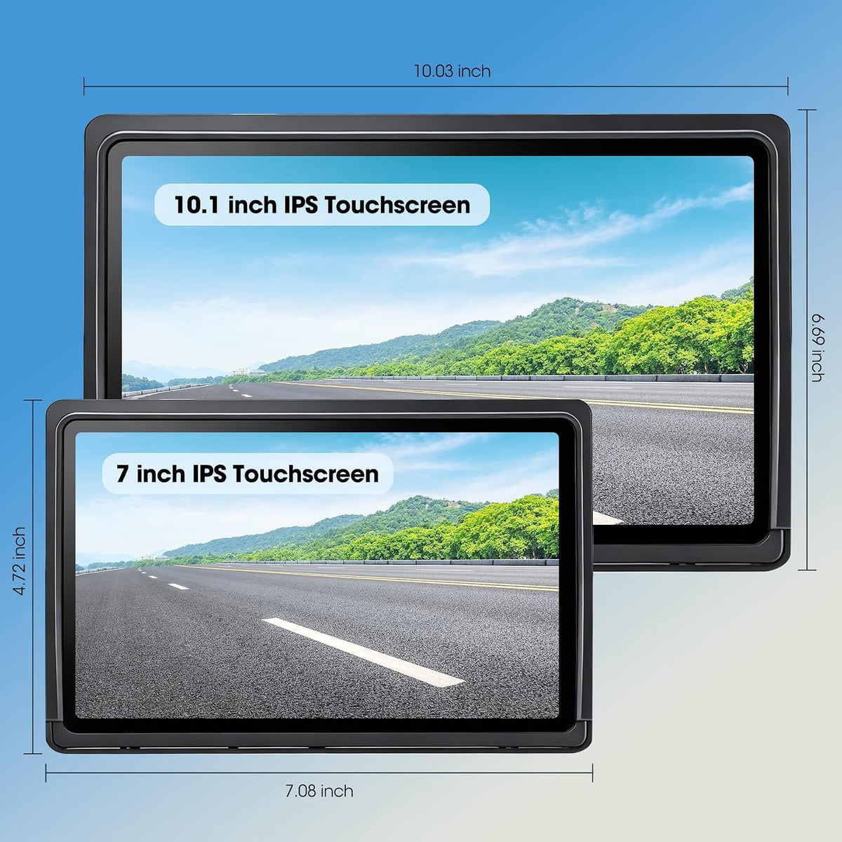 7" Wireless Backup Camera System with DVR Split Screen Monitor M68389