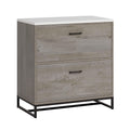 2-Drawer Wood File Cabinet with Metal Frame R921697