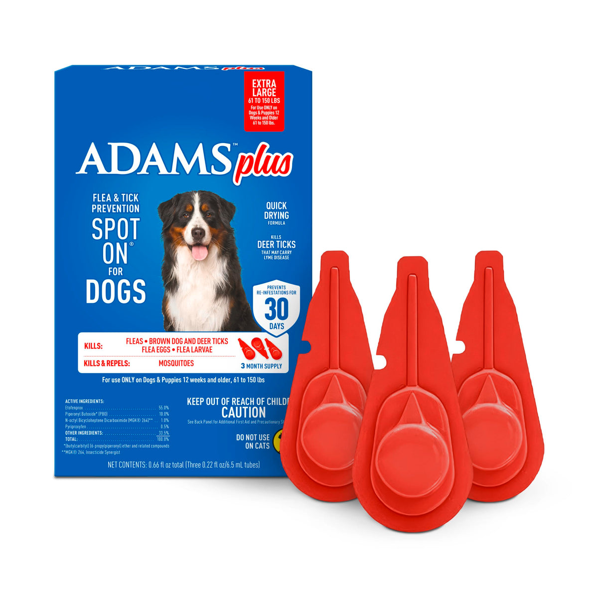 Flea & Tick Prevention Spot On 3 Pack K9750
