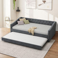 Twin Size Upholstered Daybed with Trundle A805777