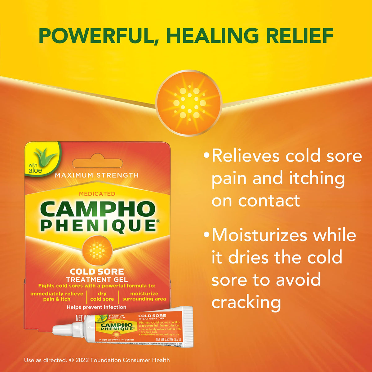 Cold Sore Treatment Gel 0.23 Oz P948880