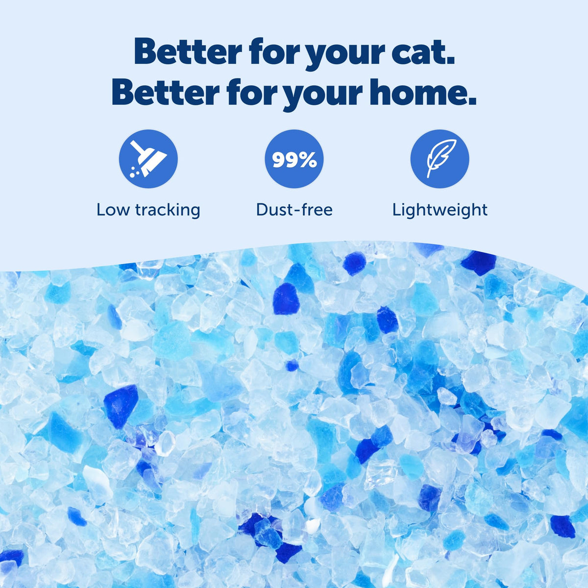 Odor Control Crystal Cat Litter, Fresh Scent, 8 Lb Bag K732763