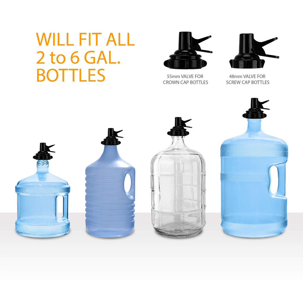 5 Gallon Water Bottle Jug Dispenser with 2 Valves R8175