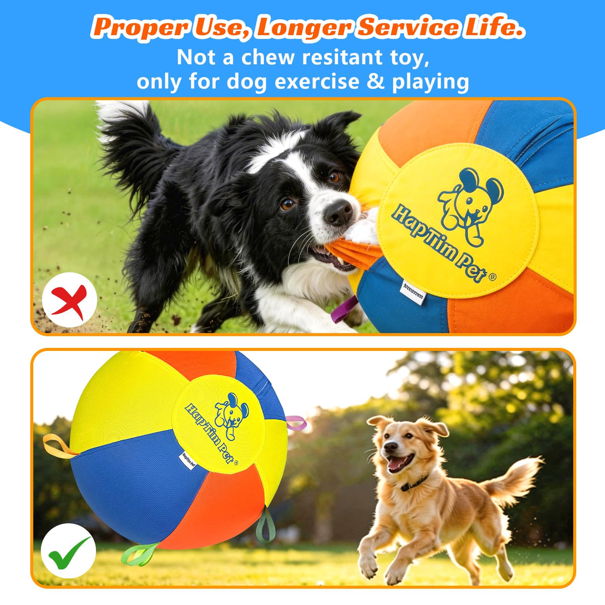 22" Heavy Duty Herding Ball for Dogs O5219