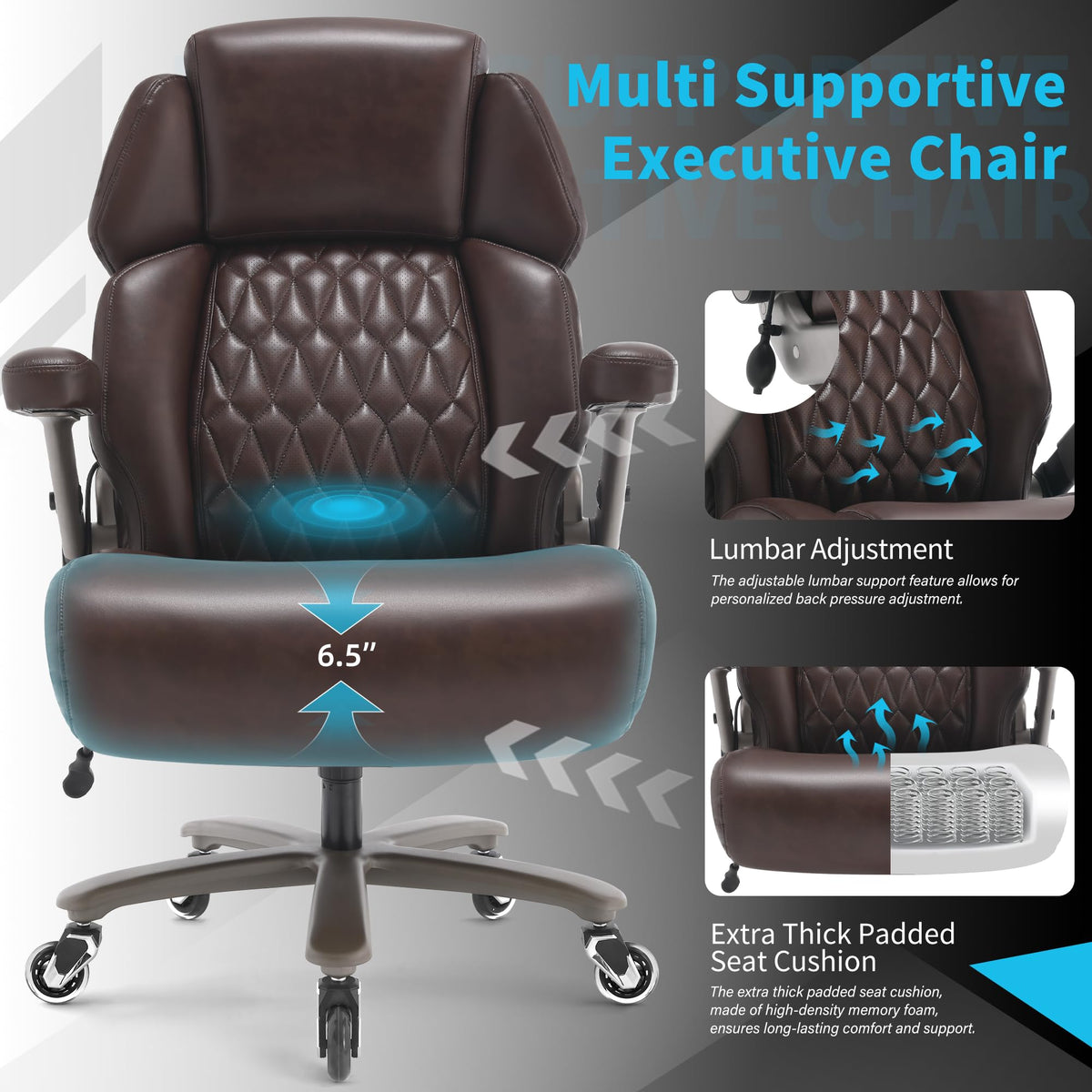 Big and Tall Ergonomic High Back Office Chair M2962