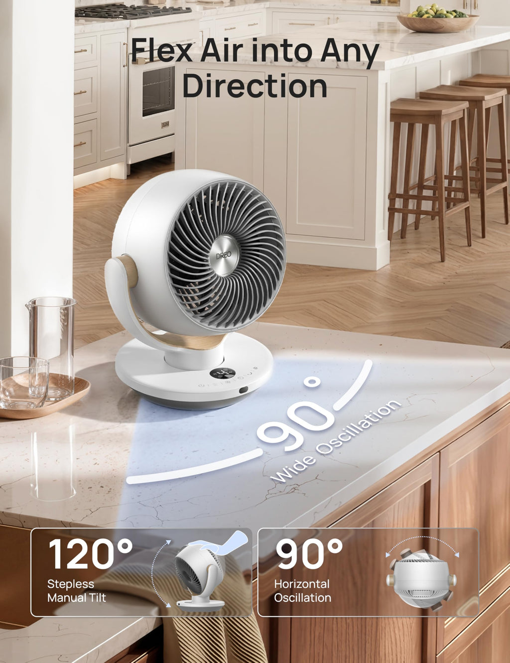 11 Inch Desk Air Circulator Fan with Remote M4481