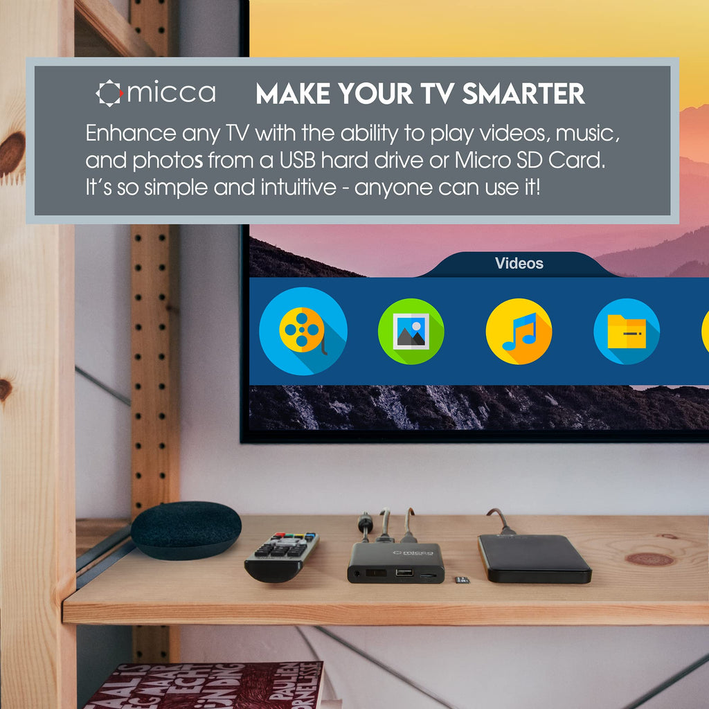 4K Ultra-HD USB and microSD Media Player U209