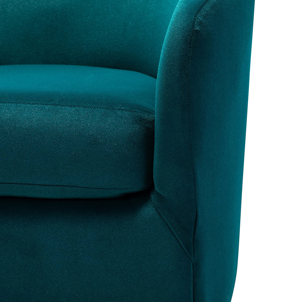 Set of 2 Velvet Swivel Barrel Chair F696251