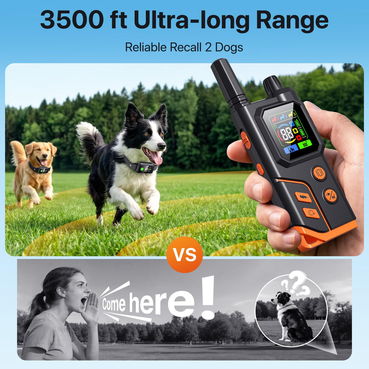 Wireless Dog Collar Fence System & Training Collar F280