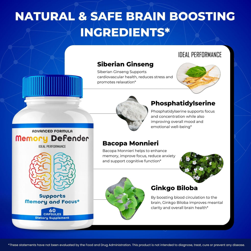Memory Supplement Pills 2 Pack M654
