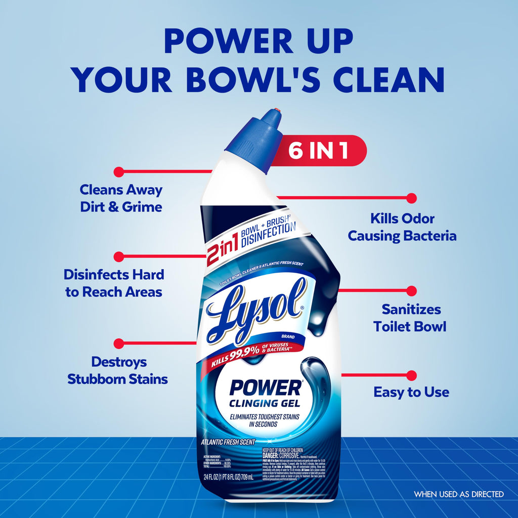 Toilet Bowl Cleaner Clinging Gel 24 oz 2 Pack Z62385