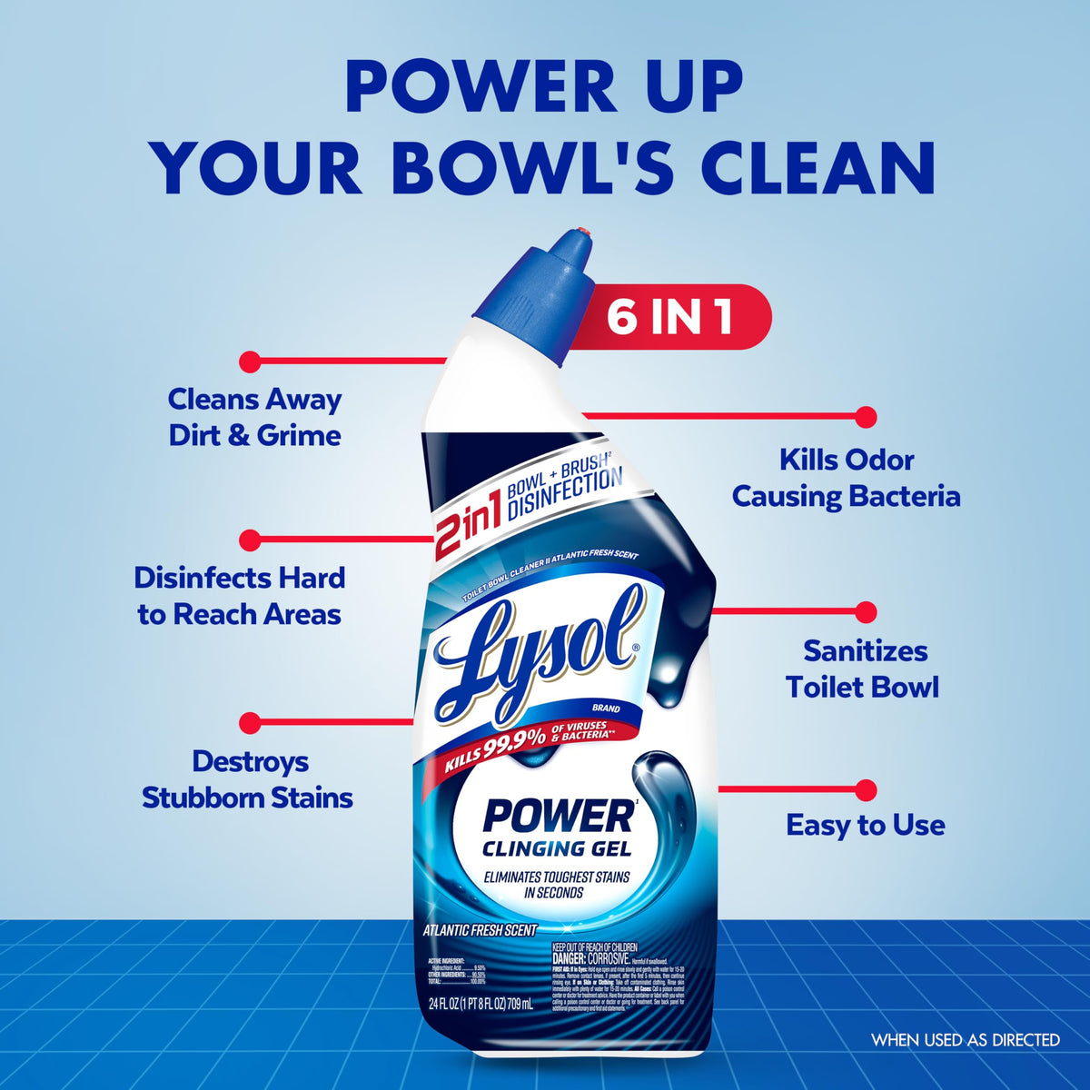 Toilet Bowl Cleaner Clinging Gel 24 oz 2 Pack Z62385