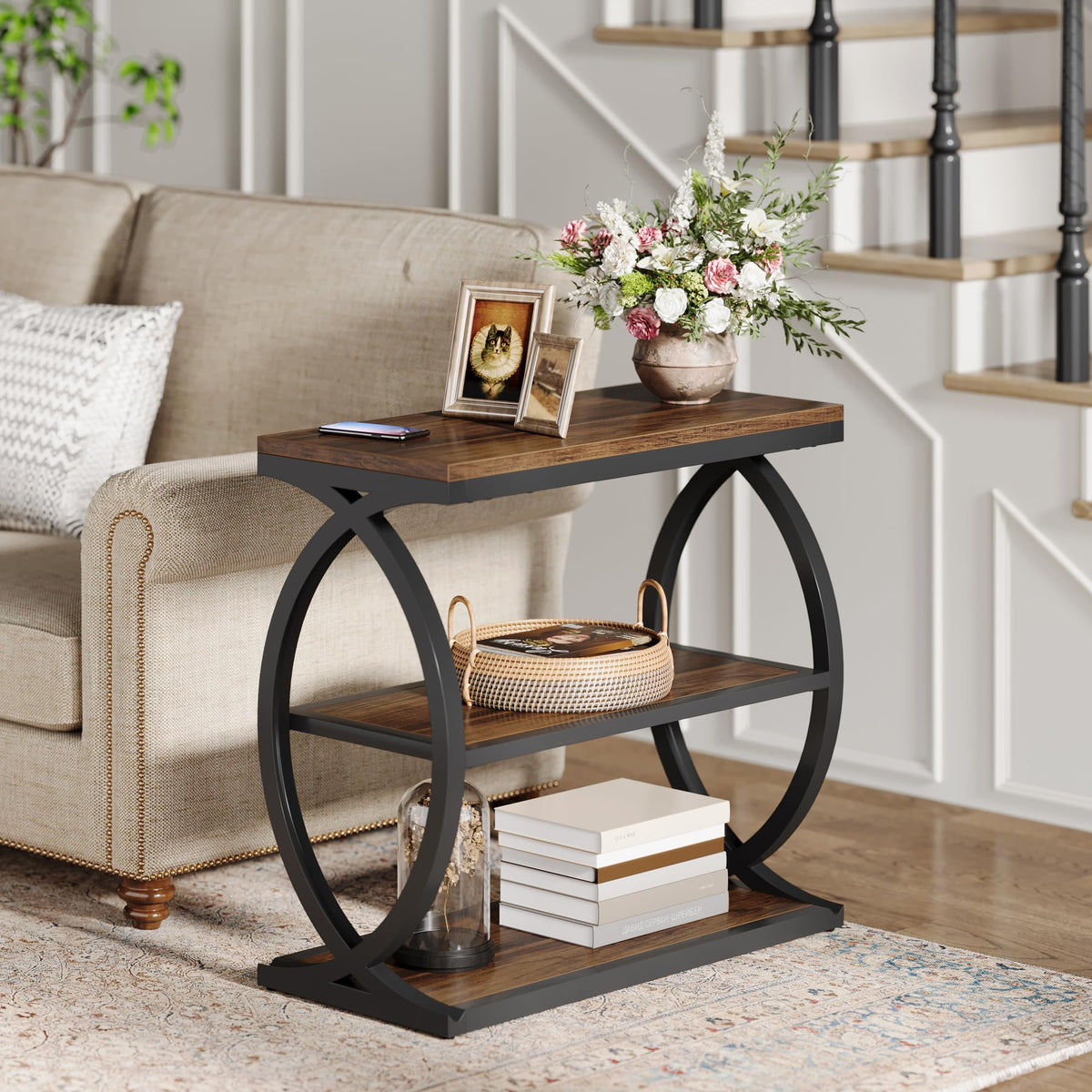 3-Tier Narrow End Table O59281