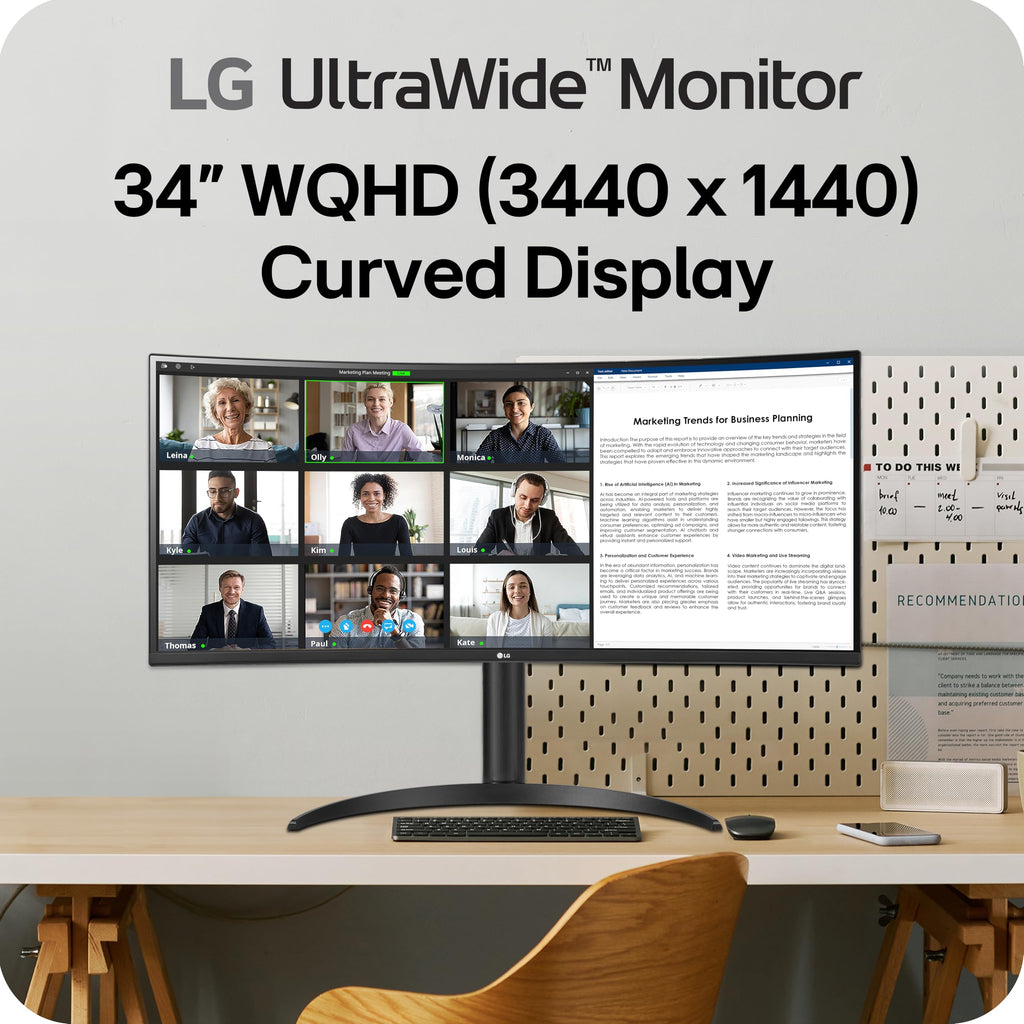 34-inch UltraWide WQHD Curved Computer Monitor H25024