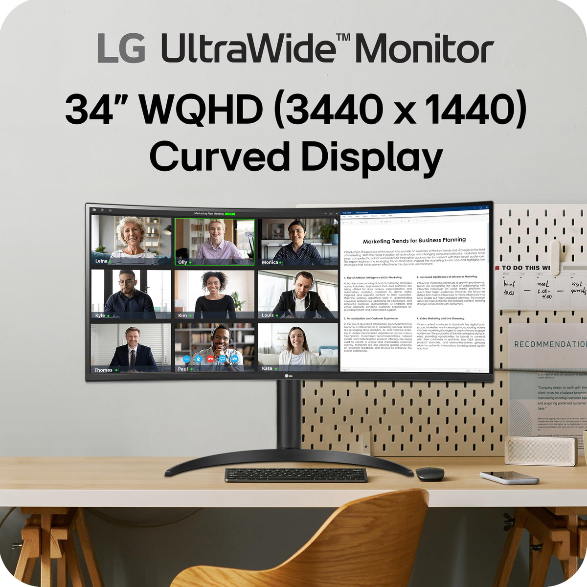 34-inch UltraWide WQHD Curved Computer Monitor H25024