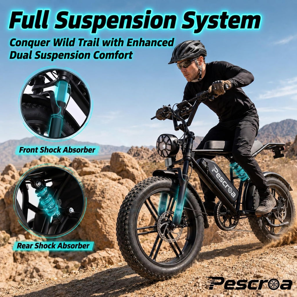 1500W Peak 20" Fat Tire Electric Bike Q709649