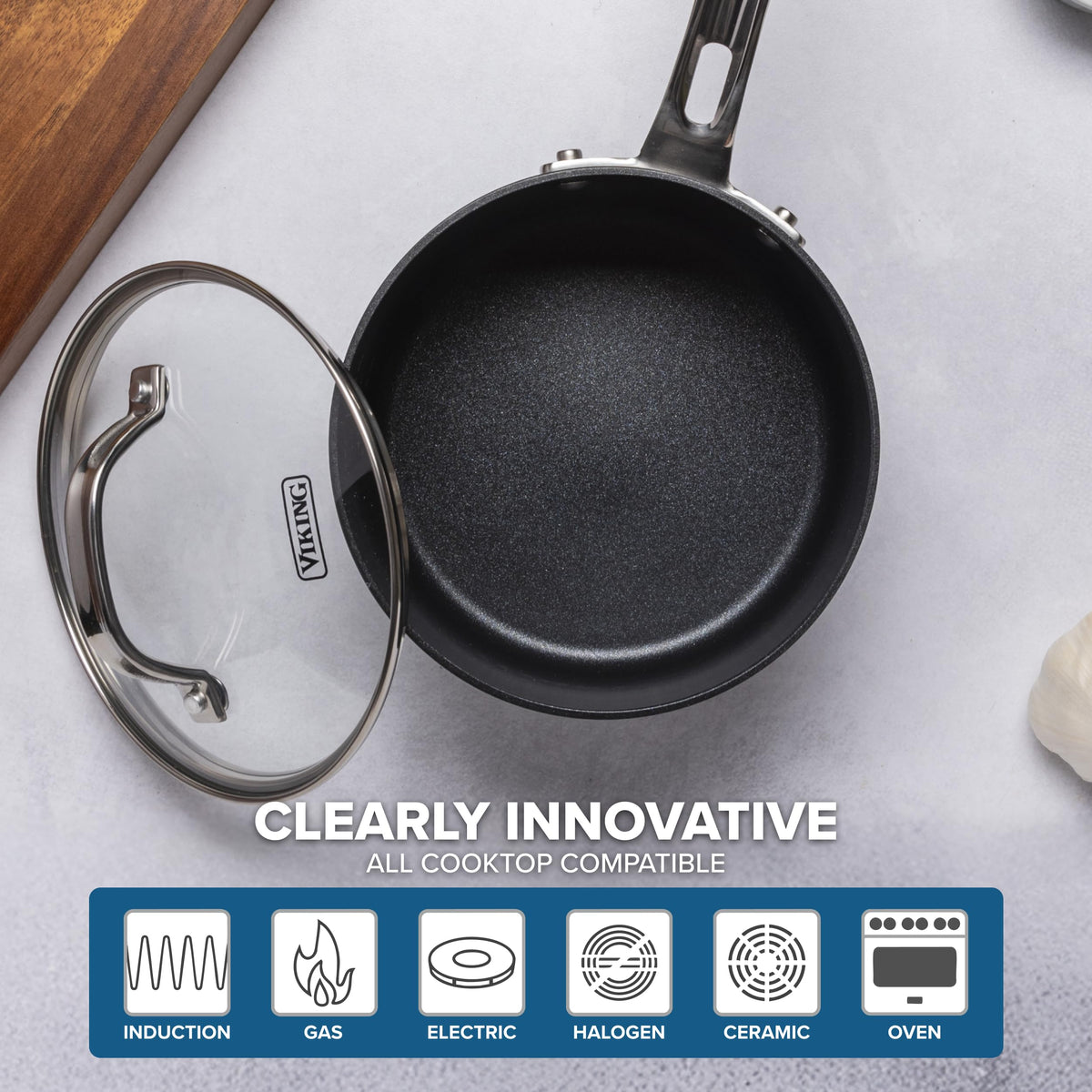 12 Piece Hard Anodized Ceramic Nonstick Cookware Set L966196