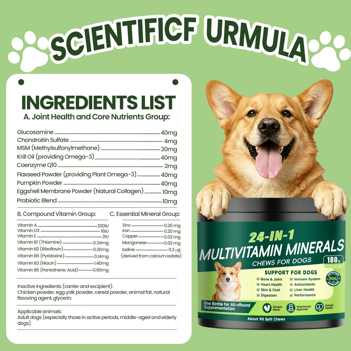 Dog Multivitamin Chewable Z52221