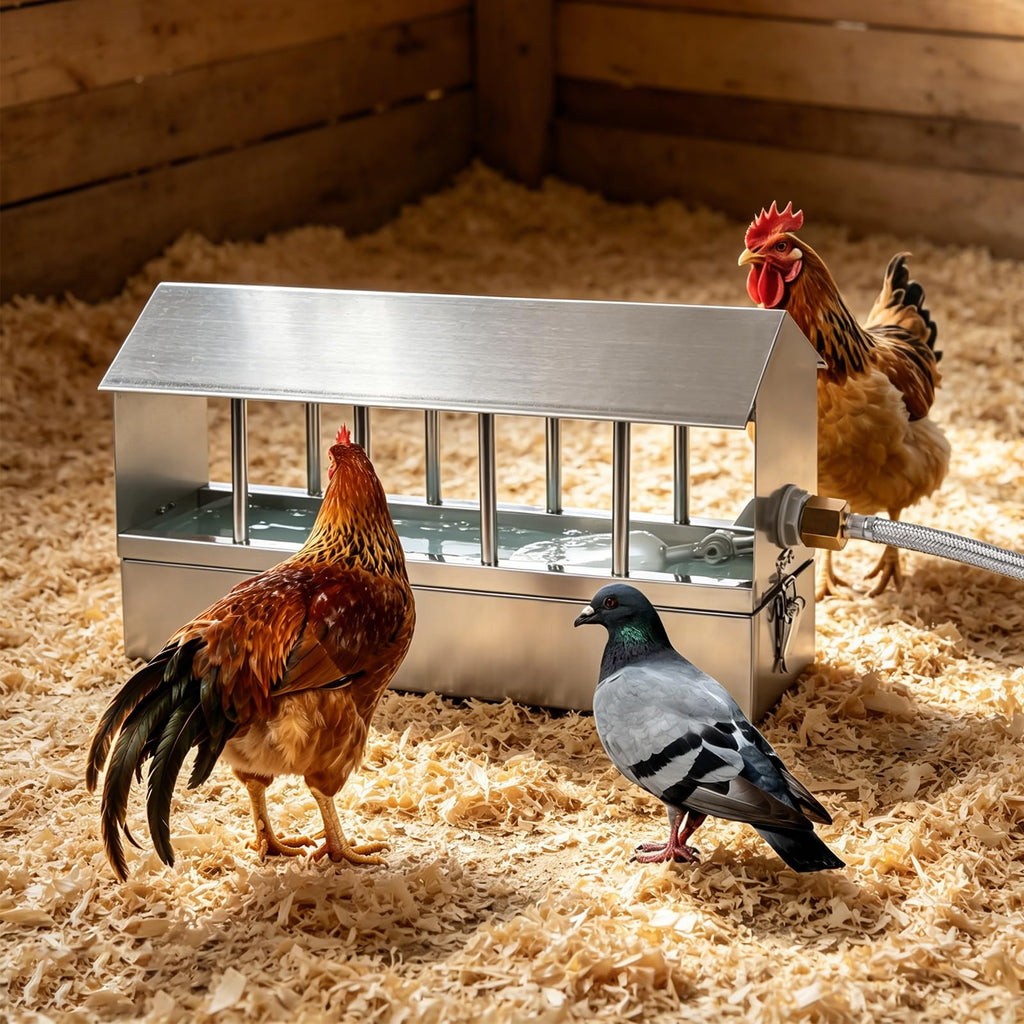 Stainless Steel Automatic Chicken Waterer with Float Valve P299785