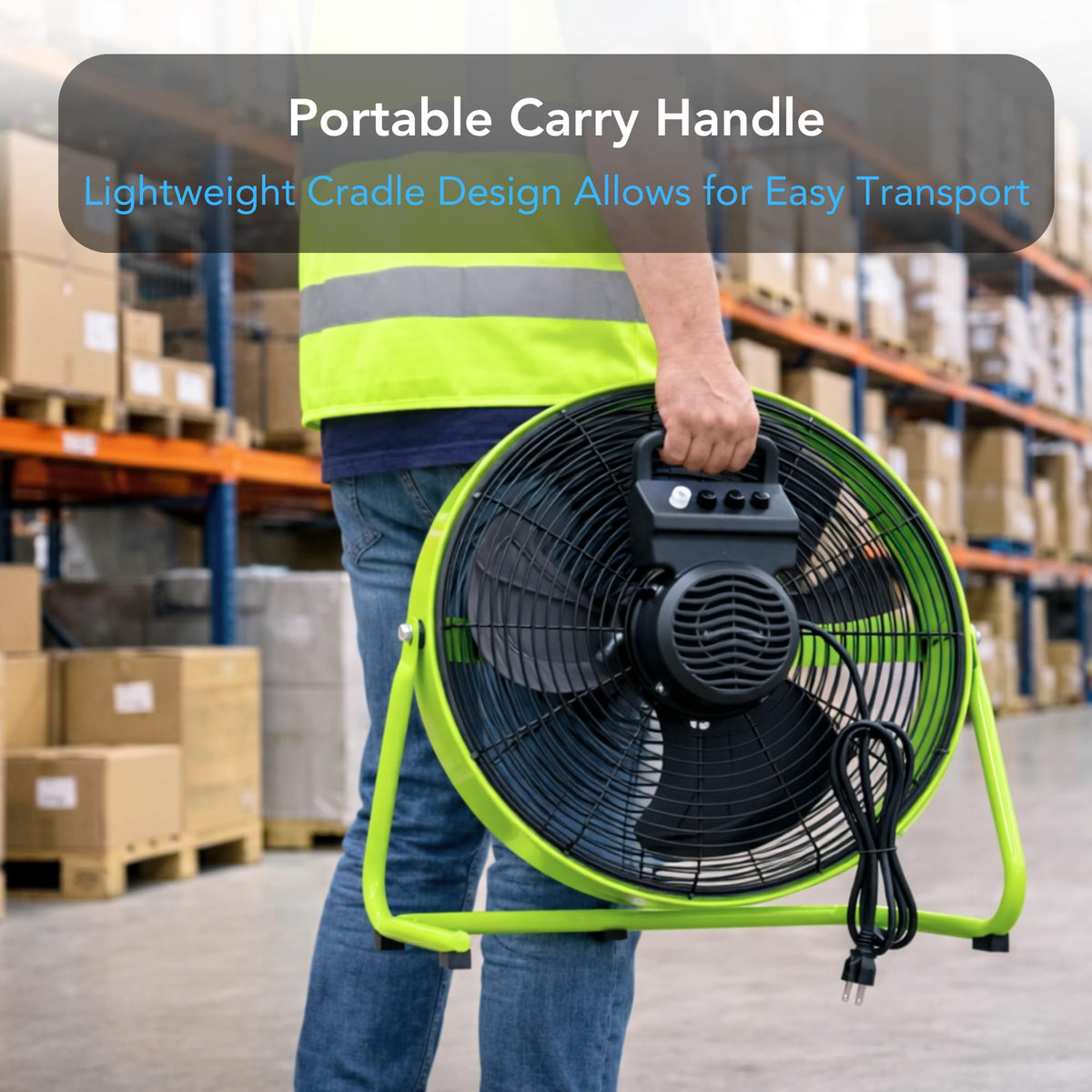20-Inch High-Velocity Industrial Floor Fan I489915