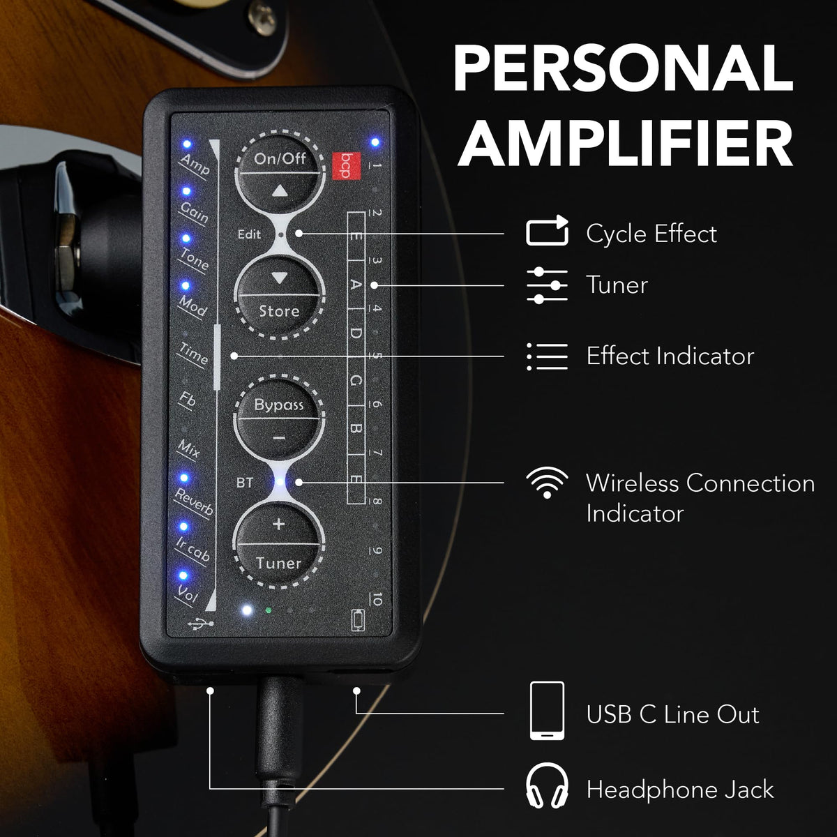 Cherry Red White Electric Guitar Kit with Headphone Amp Q8450
