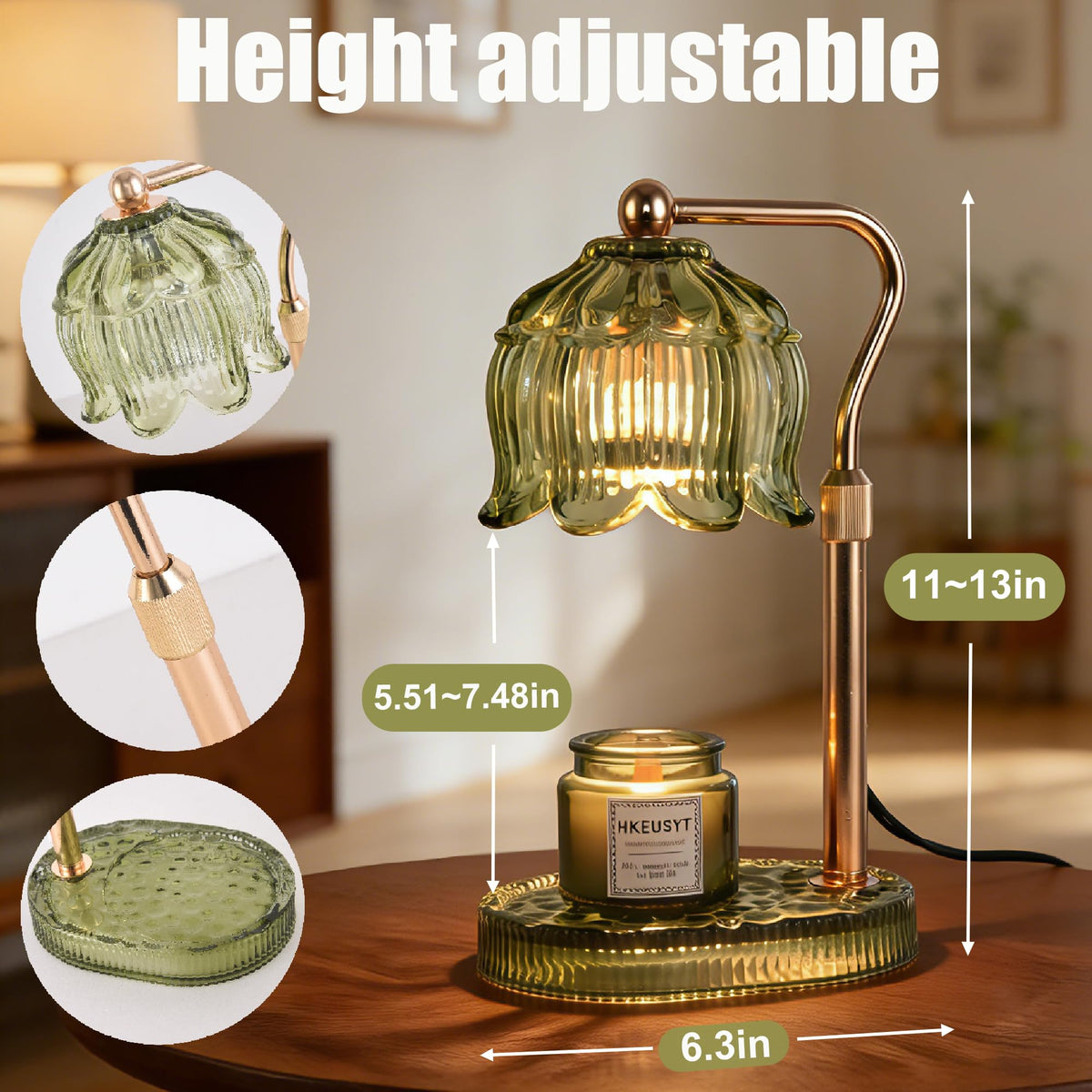 Dimmable Candle Warmer Lamp with Timer T69666