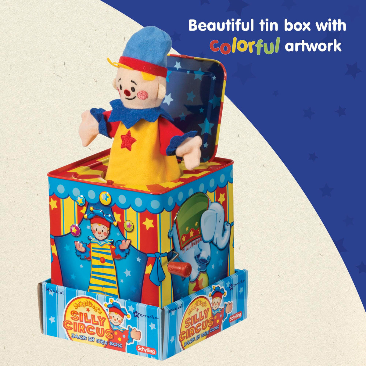 Silly Circus Jack in the Box Musical Toy B747