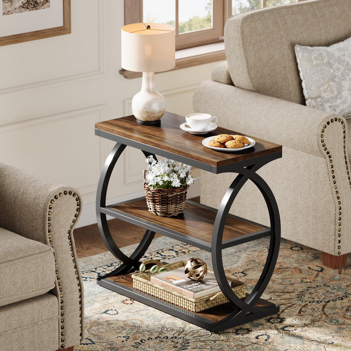 3-Tier Narrow End Table O59281
