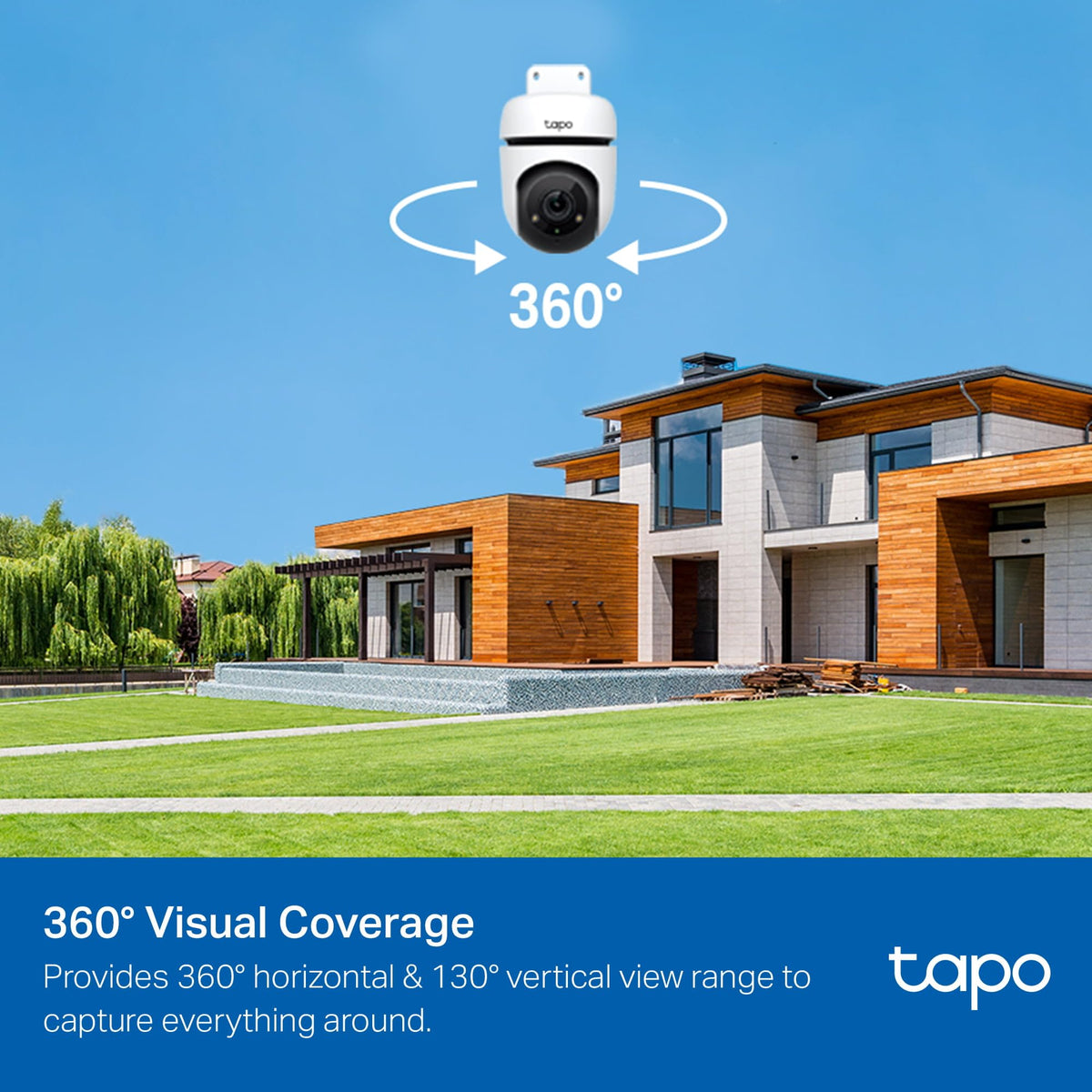 1080P Outdoor Wired Pan/Tilt Security Camera A2873