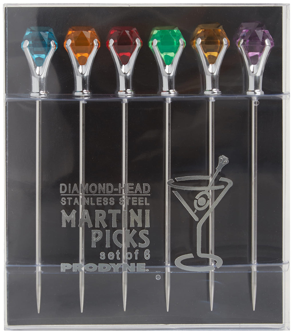 Multicolor Martini Picks Set of 6 G365947