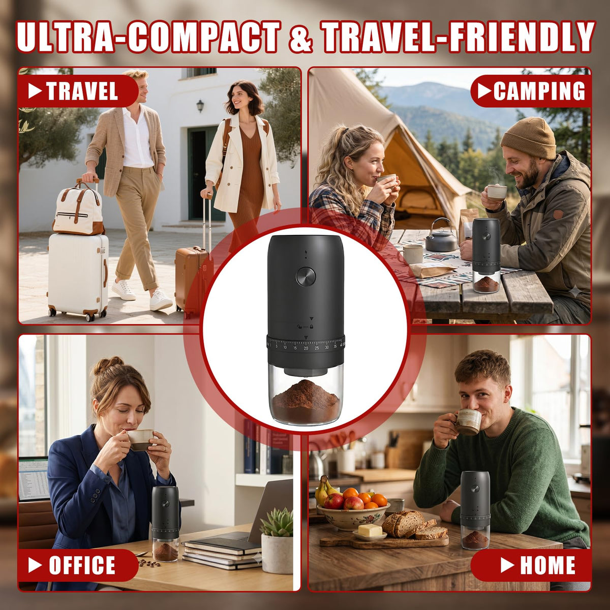 Electric Coffee Grinder with Conical Ceramic Burr C227