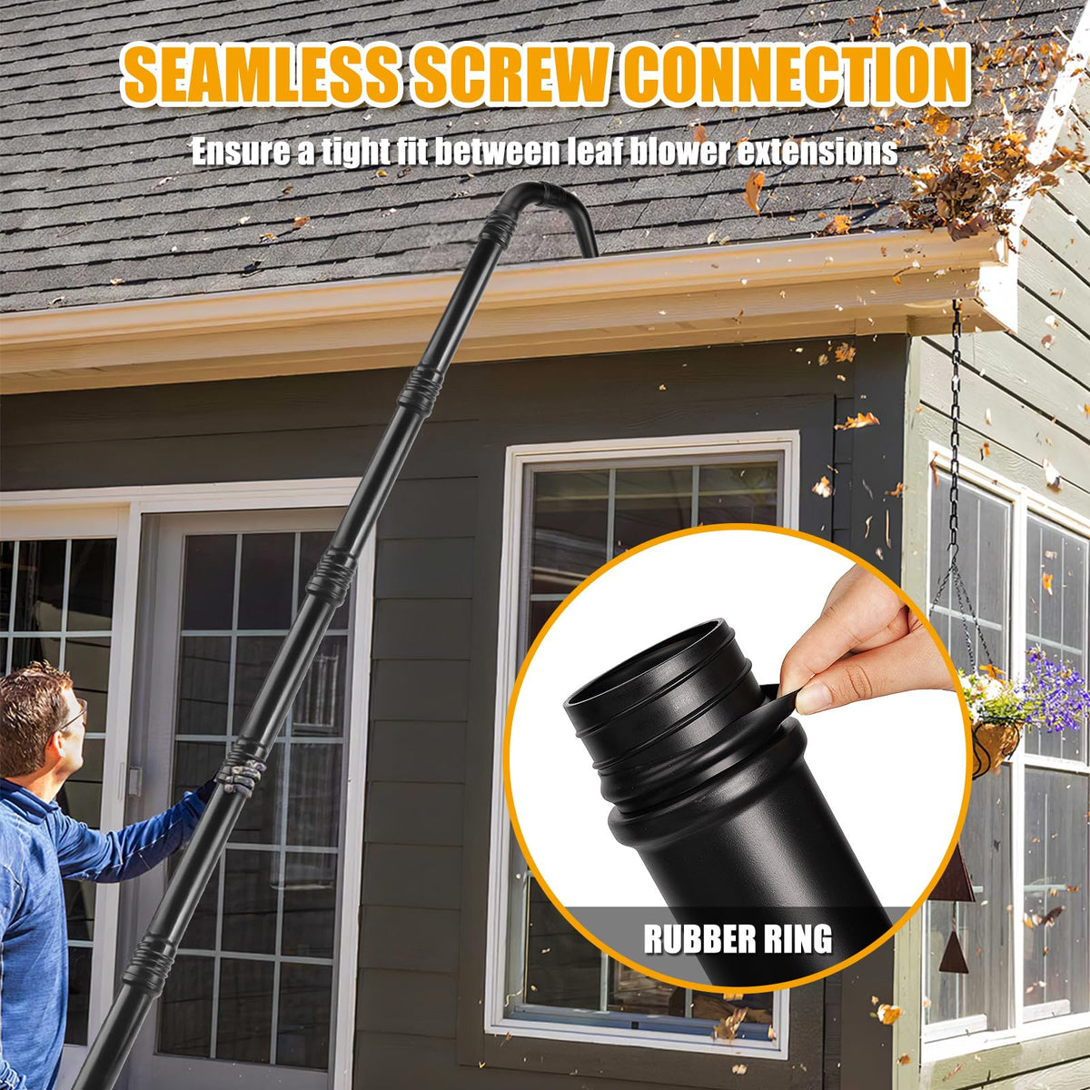 Gutter Cleaning Kit with 360° Adjustable Nozzle D510