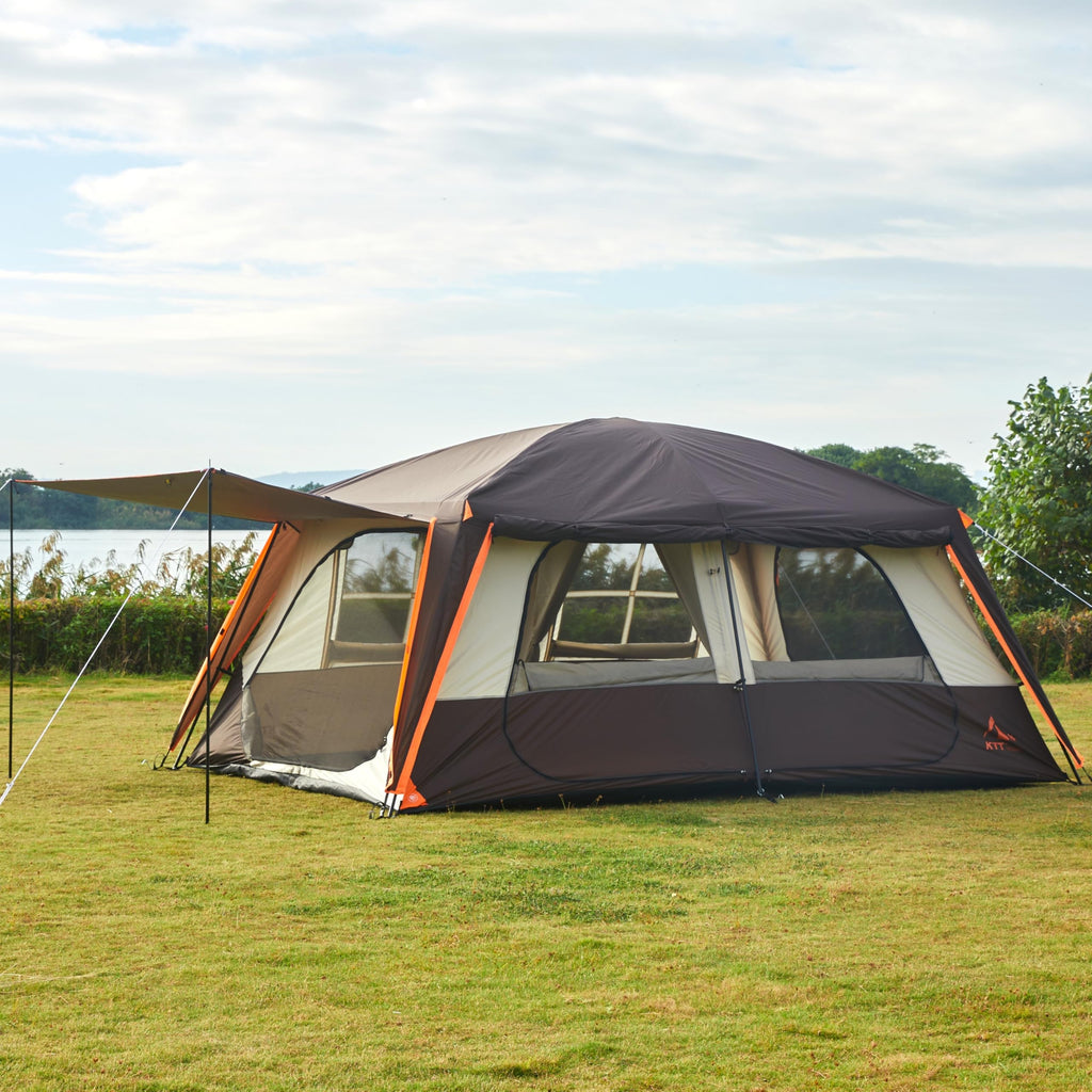Extra Large 12-14 Person 2 Room Waterproof Double Layer Cabin Tent Z727952