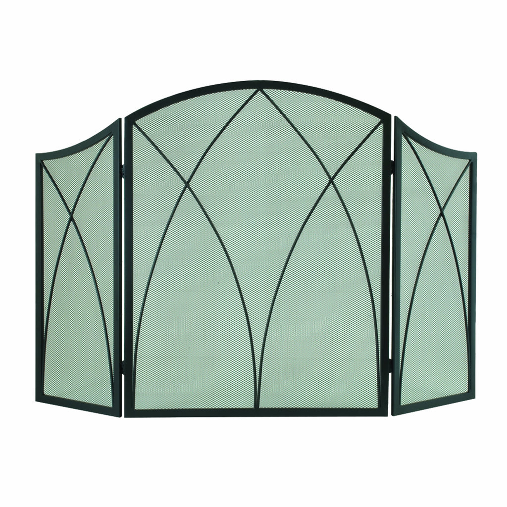 Arched 3-Panel Fireplace Screen P208