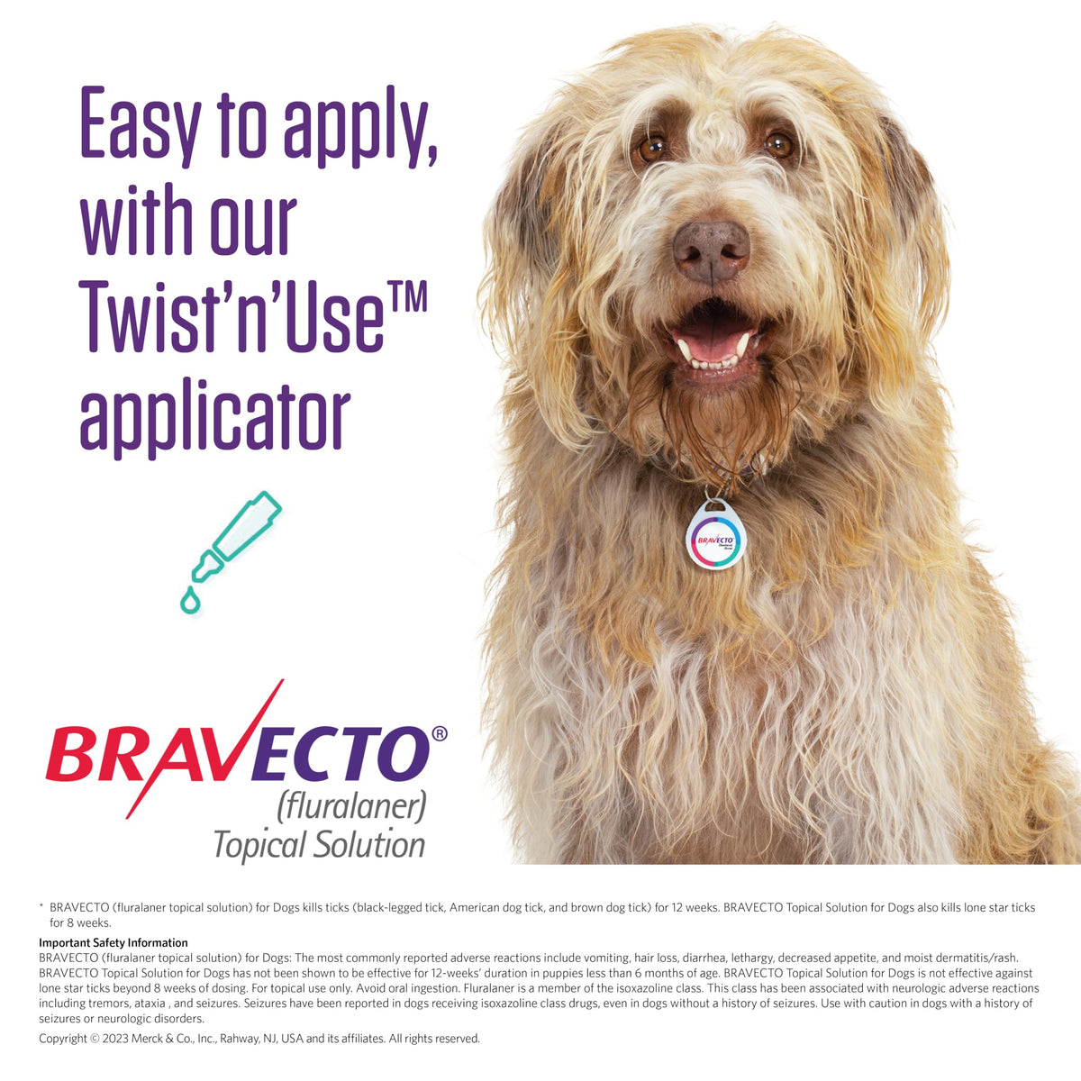 Flea & Tick Topical Solution for Dogs 12 Week Supply W5010