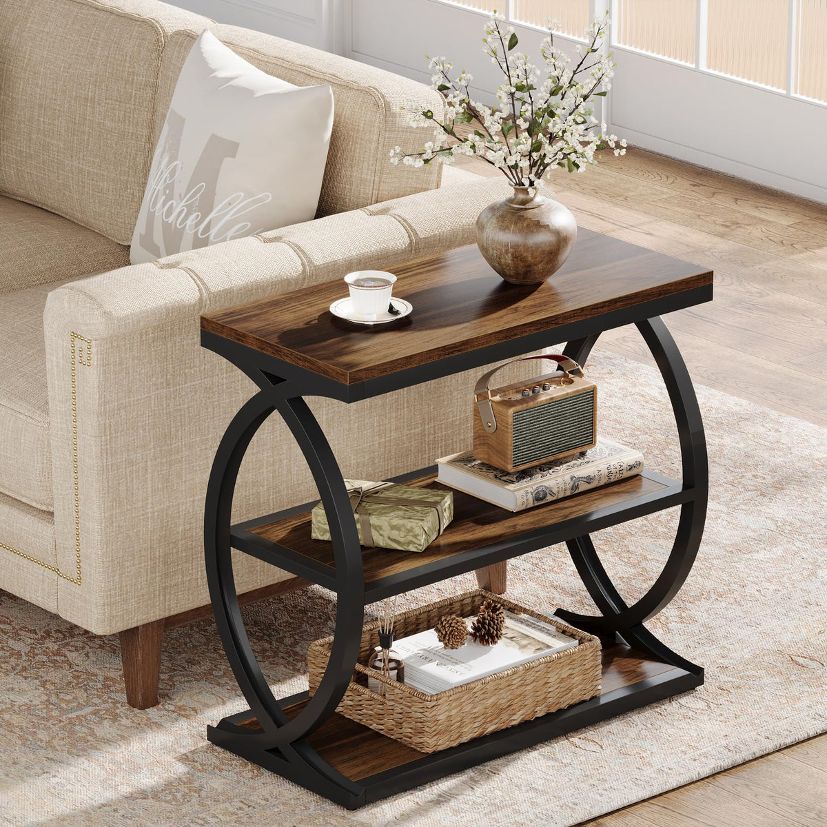 3-Tier Narrow End Table O59281