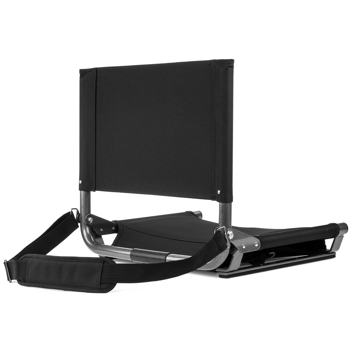Portable Folding Steel Stadium Seats for Bleachers, Black P25022