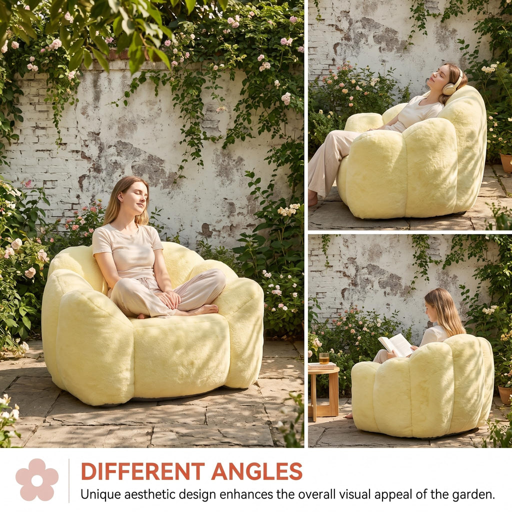 Lotus Bean Bag Chair with Pull Ring Y33945