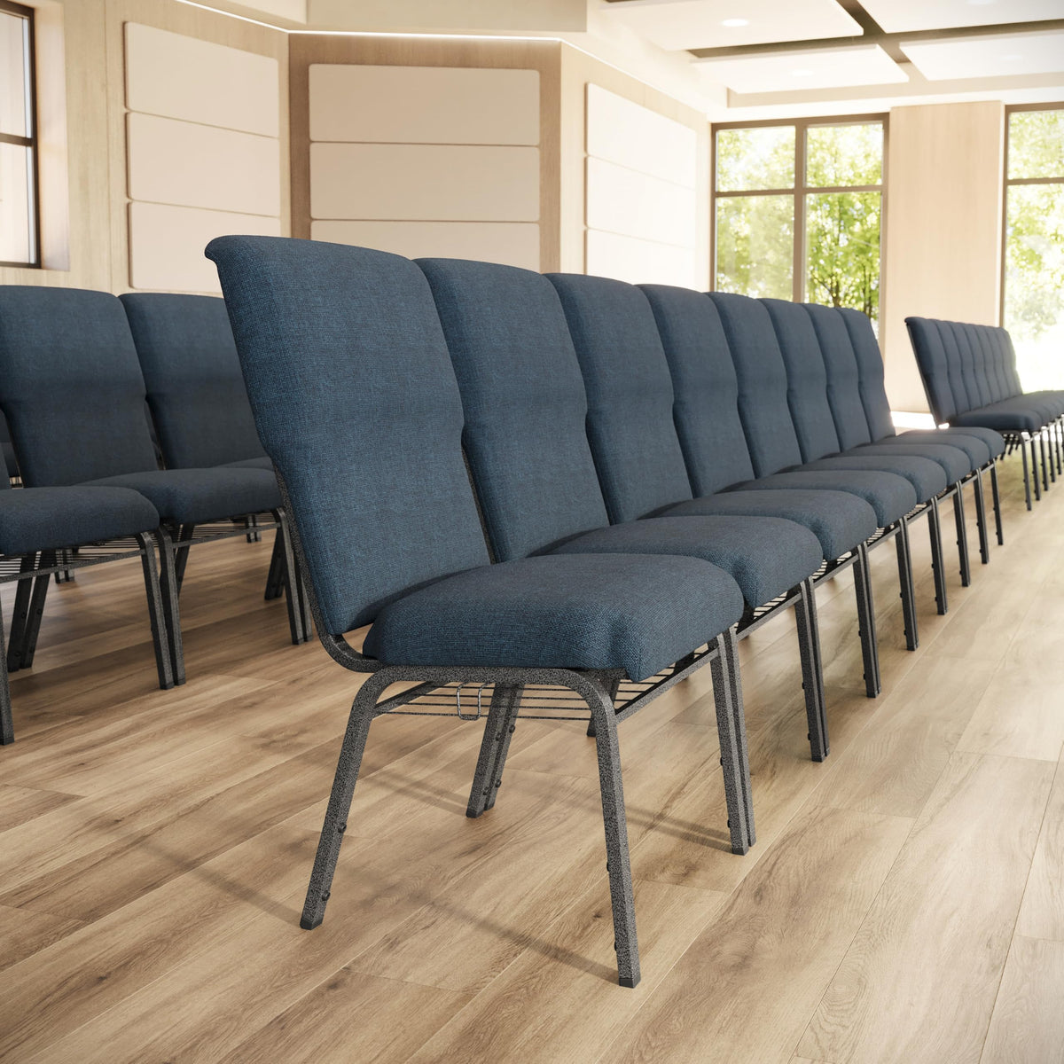 Navy 21 in Wide Church Chair L9858