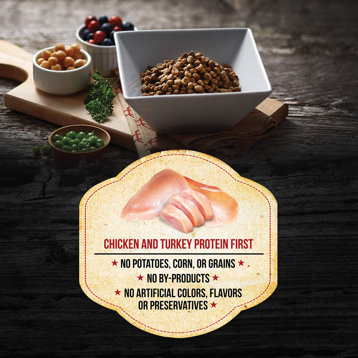 Chicken & Turkey Meal Grain-Free Dry Cat Food 4lb S47055
